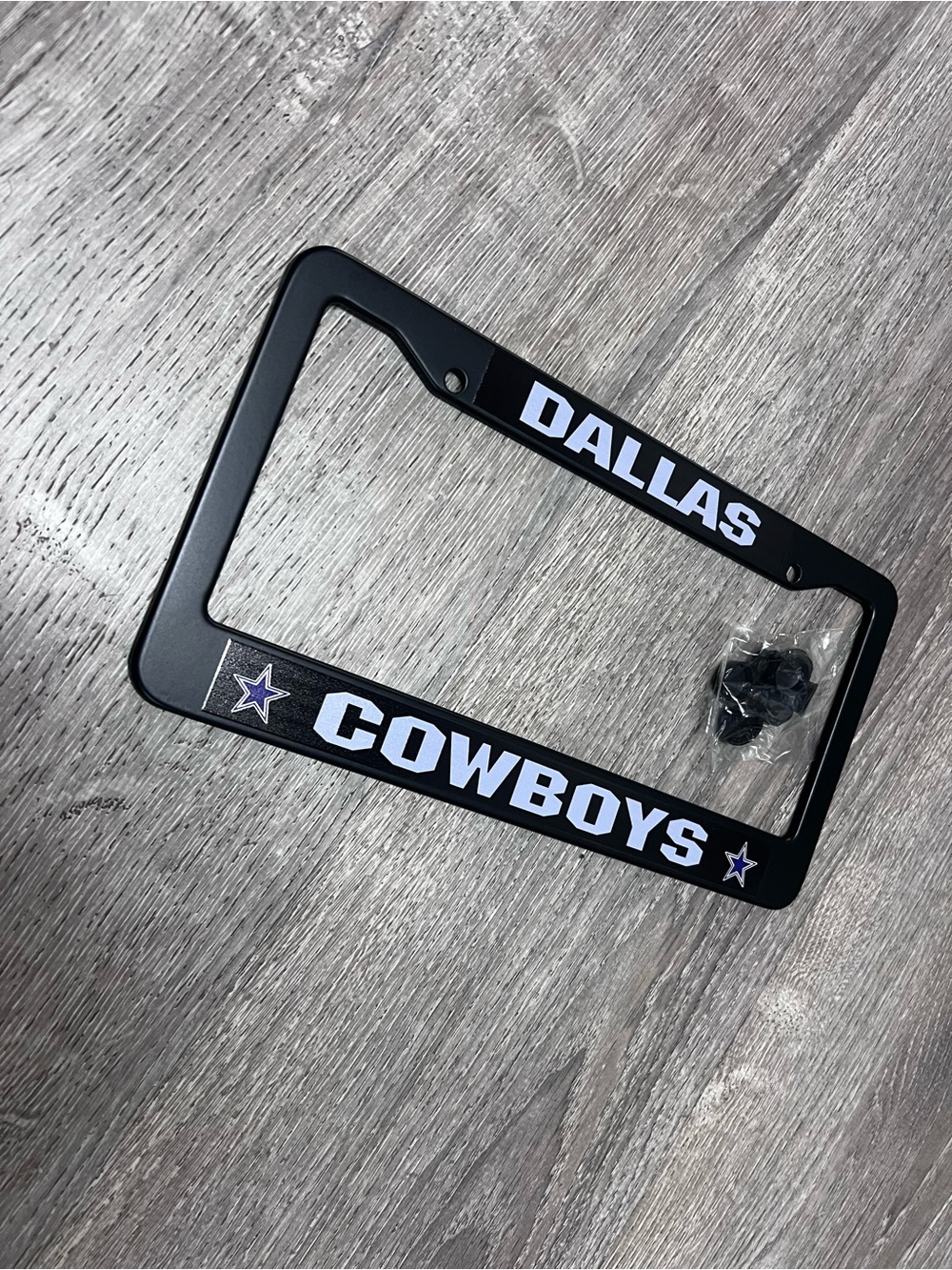 Dallas Cowboys premium black license plate cover - Picture 2 of 2